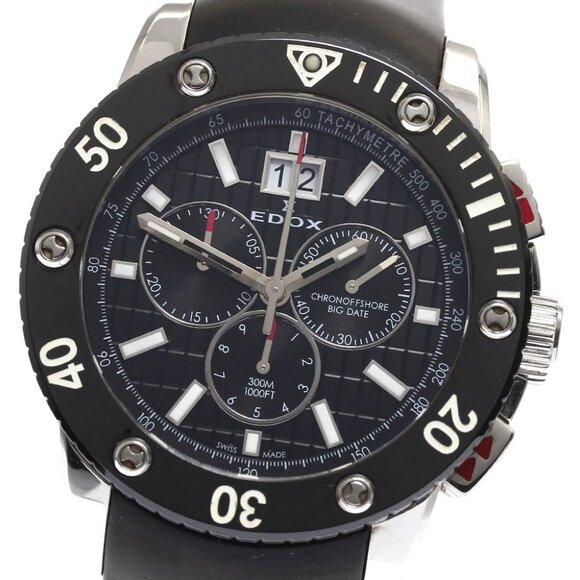 EDOX Class One Chrono Offshore 10012-3N-NIN Big date Quartz Men's Watch_895148 - Picture 2 of 5